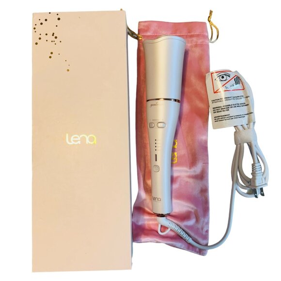 Lena Auto Hair Curler Automatic Curling Iron • Ionic Curling Wand Self Rotating - Picture 1 of 7